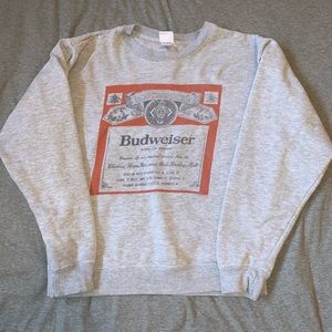 Budweiser Junk Food Crew Neck Sweatshirt